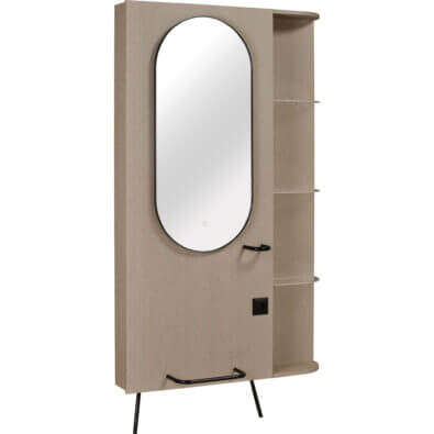 Coiffeuse ›ALYART DD‹ (Stratifié Classique / 1 étagère)