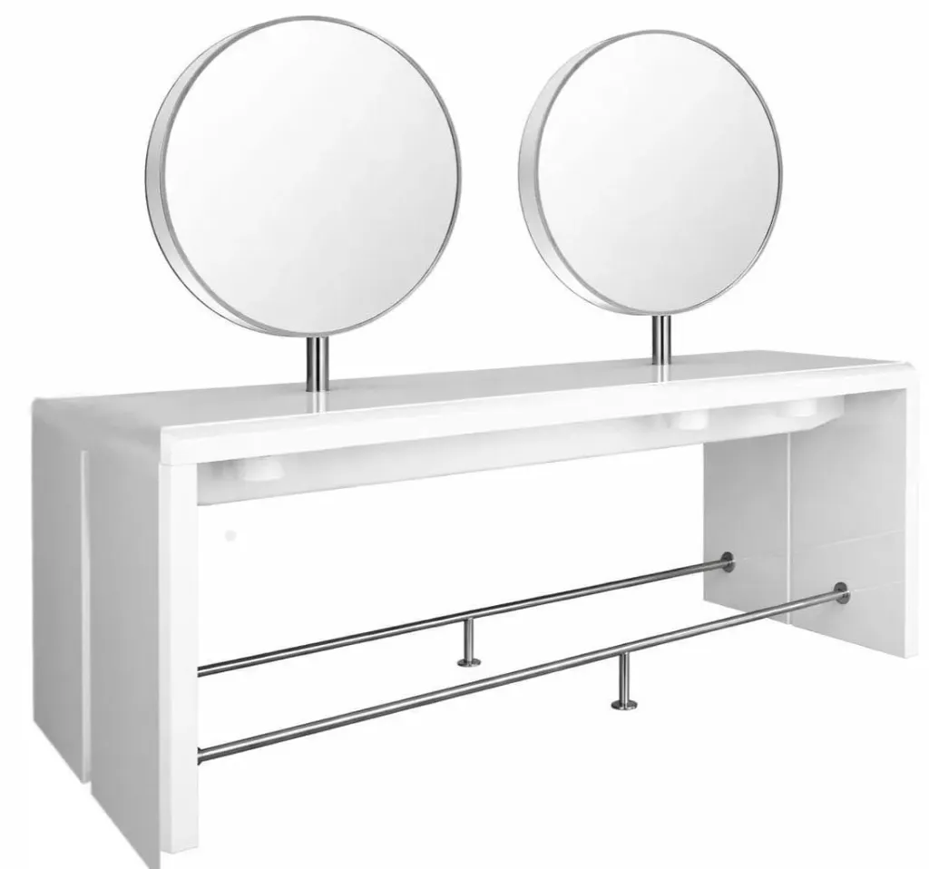 Coiffeuse îlot ›ALYREF R4‹ (Couleur de série : Blanc, Noir)
