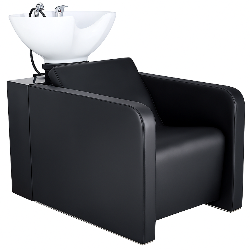 Bac à shampoing ›MILJAC‹ (Skai Noir)