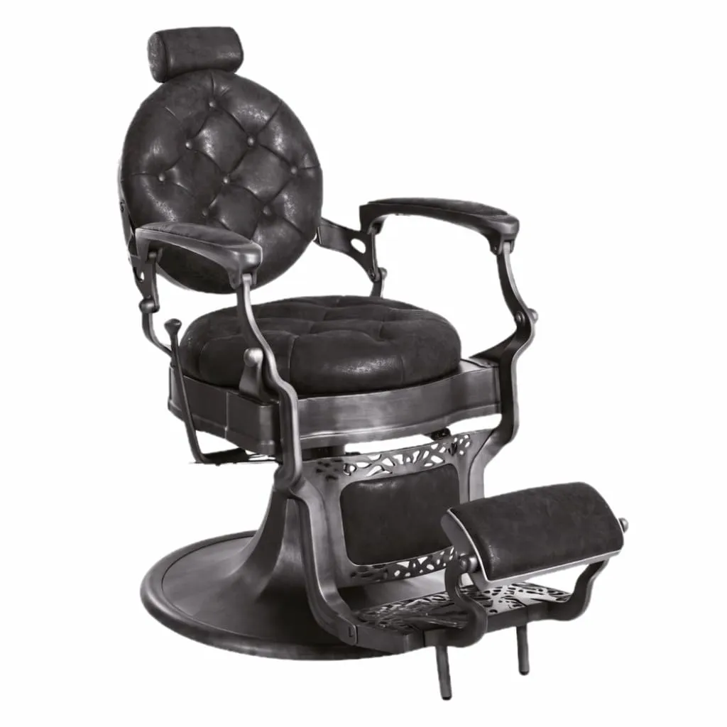 Fauteuil Barbier ›MILCLI B‹ (Skai Noir)