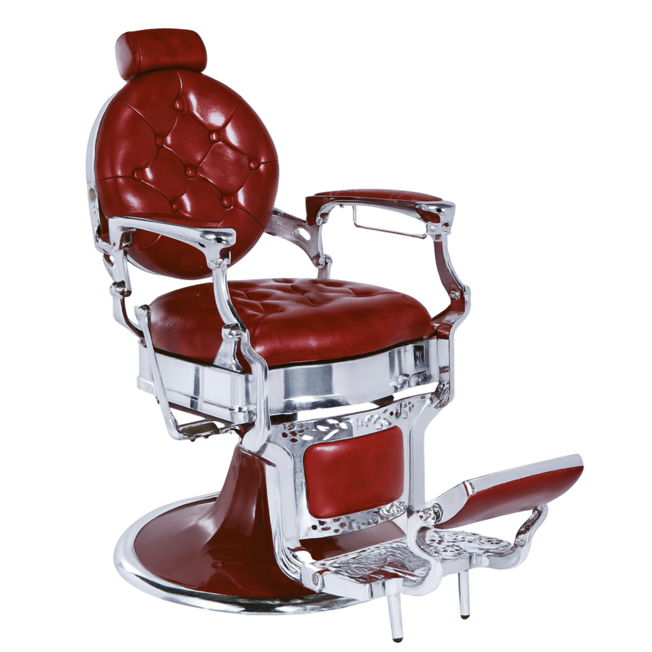 Fauteuil Barbier ›MILKIR R‹ (Skai : Rouge)